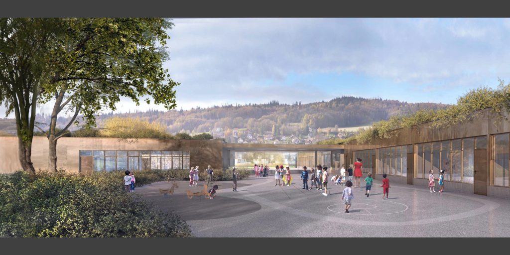 Image 3D du projet Ecole de Poisy
