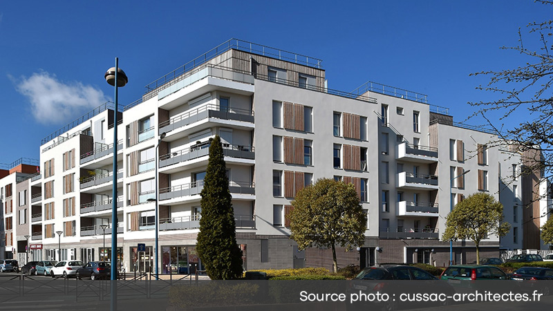 Image 3D du projet Villiers le Bel - vue de côté
